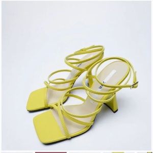 Zara Strappy Heeled Sandals.